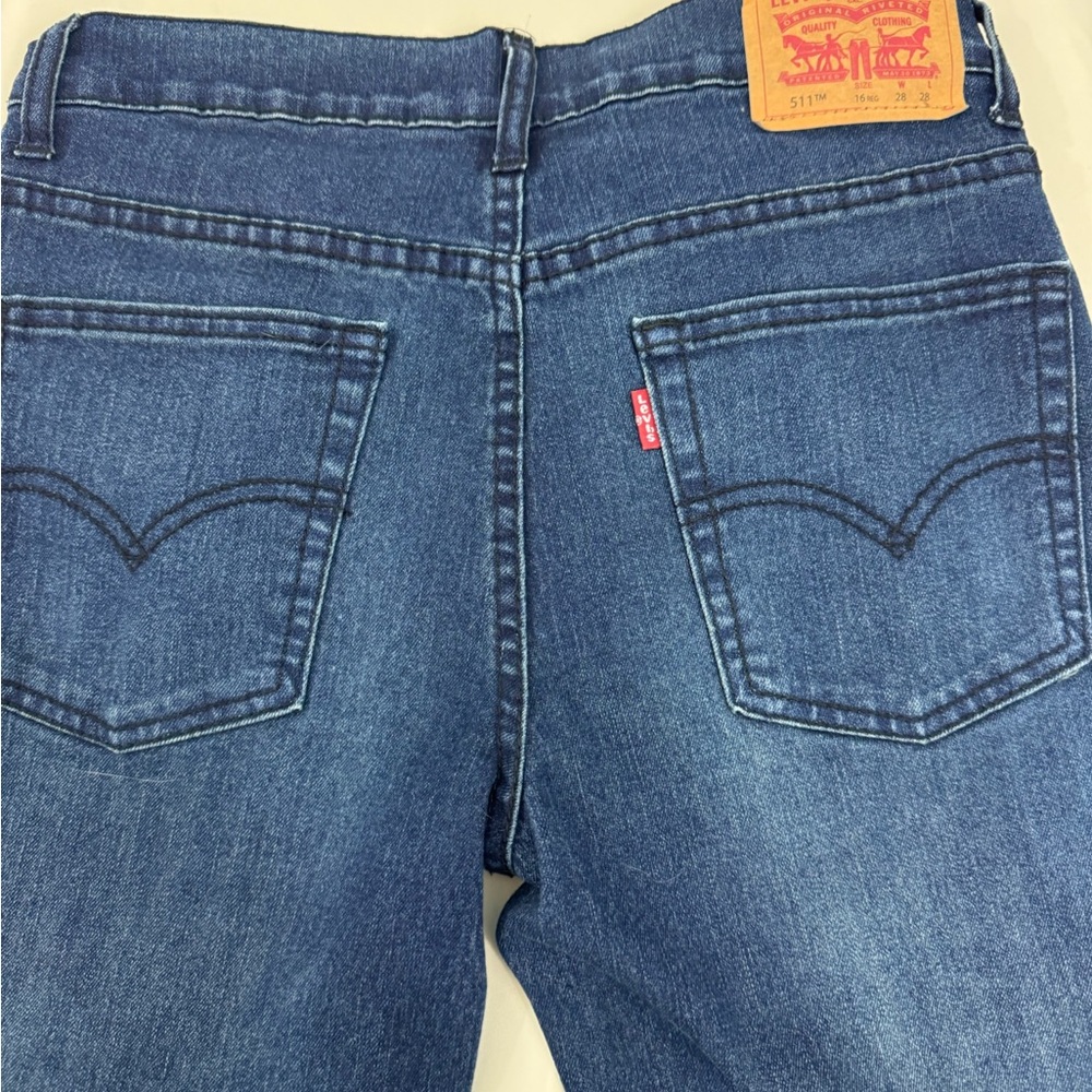 Levi's Girl's 511 Slim Skinny Jeans Size 16 - Picture 2 of 7